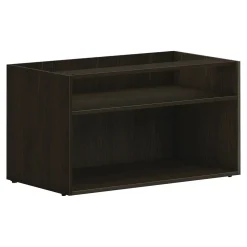 Best Mod 21" Low Storage Credenza with 2 Shelves, Java Oak (HLPLCL3620S.LJA1) Storage Cabinets