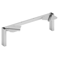 Hot Mod 7" Metal Credenza Leg Support, Silver (HLPLSL24.SLVR) Storage Cabinets