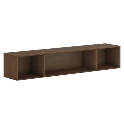 New Mod 13.5" Wall Cabinet with 1 Shelf, Sepia Walnut (HLPLWMH72.LSE1) Storage Cabinets