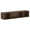 Clearance Mod 13.5" Wall Cabinet with 1 Shelf, Sepia Walnut (HLPLWMH66.LSE1) Storage Cabinets