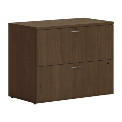 Online Mod 2-Drawer Lateral File Cabinet, Letter/Legal Size, Lockable, 29"H x 36"W x 20"D, Sepia Walnut (HLPLLF3620L2.LSE1) File Cabinets