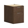 Mod 2-Drawer Mobile Vertical File Cabinet, Letter/Legal Size, Lockable, 20"H x 15"W x 20"D, Sepia Walnut (PLPHBFLE1) File Cabinets