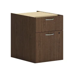 Mod 2-Drawer Mobile Vertical File Cabinet, Letter/Legal Size, Lockable, 20"H x 15"W x 20"D, Sepia Walnut (PLPHBFLE1) File Cabinets