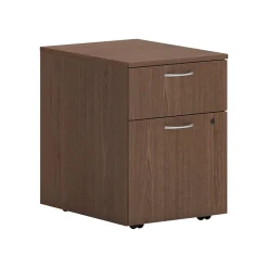 Best Mod 2-Drawer Vertical File Cabinet, Mobile Pedestal, Letter/Legal, Sepia Walnut, 20" (HLPLPMBF.LSE1) File Cabinets