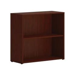 Hot Mod 29"H 2-Shelf Bookcase, Traditional Mahogany (HLPLBC3013B2.LTM1) Bookcases