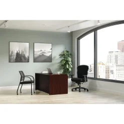 Hot Mod 60"W Double-Pedestal Desk, (HLPLDS6030BBFTM1) Computer Desks