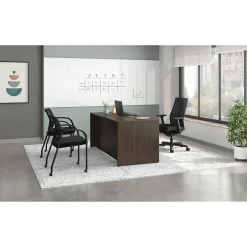 Mod 66"W Double-Pedestal Desk, (HLPLDS66PSJA1) Computer Desks