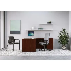 Outlet Mod 60"W L-Shaped Workstation, (HLPL6072LDESK2BBFTM1) Office Desks