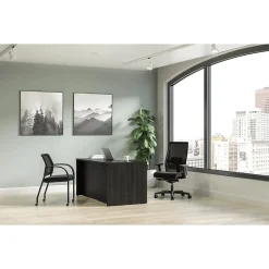 Outlet Mod 60"W Single-Pedestal Desk, (HLPLDS60PSJA1) Computer Desks