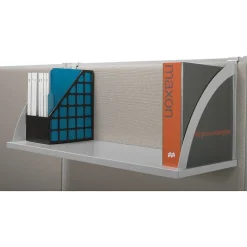 Discount Verse Hanging Shelf, 14.5" x 60" x 14", Gray/Silver (BSXVSH60GYGY) Shelving