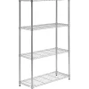 Hot Honey Can Do 4-Shelf Metal Unit, 36"W, Chrome (SHF-09439) Shelving