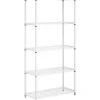 New Honey Can Do 5-Shelf Metal Unit, 36"W, White (SHF-09623) Shelving