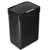 Honey-Can-Do Motion Sensor Steel Indoor Trash Can with Automatic Lid, 13.2 Gallon, Black (TRS-08415)
