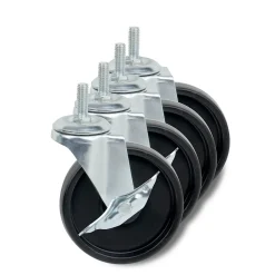 Hot 4-Pack Shelving Unit Casters, Black (SHF-01939) Shelving