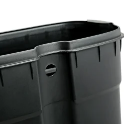 Honey-Can-Do Steel Indoor Trash Can Set with Hinged Lid, 7.92 & 1.32 Gallon, White (TRS-09076)