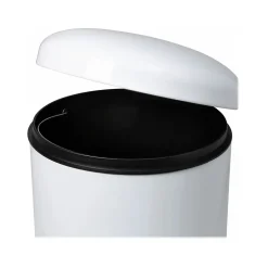 Honey-Can-Do Steel Step Trash Can, 7.9-Gallon, White (TRS-09329)