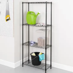4-Tier Slim Profile Shelving Unit, 56