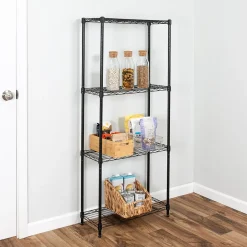 4-Tier Slim Profile Shelving Unit, 56