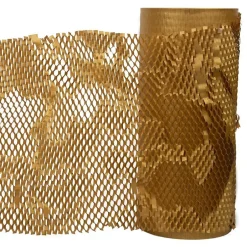 JAM Paper Honeycomb Packing Paper Roll, Gold, 12" x 328' (PP10001YE)* Packing Paper & Rolls