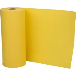 JAM Paper Honeycomb Packing Paper Roll, Lemon Yellow, 12