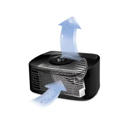 Air Purifiers<Honeywell True HEPA Tabletop Portable Air Purifier, Black (HPA020B)