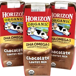 Milk & Creamer<Horizon Organic Chocolate 1% Milk, 8 oz., 18/Pack (220-00536)