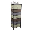Discount 8-Drawer Tower, Black/Brown/Green/Blue (8044-1) Shelving
