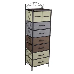 Discount 8-Drawer Tower, Black/Brown/Green/Blue (8044-1) Shelving