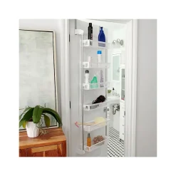 Outlet 6-Shelf Plastic Over-the-Door Storage Rack, 18