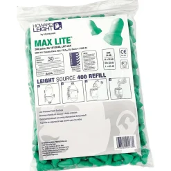 Ear Protection<Howard Leight Maximum Lite Uncorded Disposable Earplugs, Refill, Green, Foam, 30 dB, 400 Single/Box, 200 Pairs/Box (154-LPF-LS4)