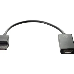 Hdmi Cables<HP 0.92' Display Port/HDMI Cable, Black (2JA63AA)