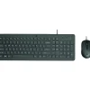 HP 150 240J7AA Ergonomic Keyboard and Optical Mouse Combo, Black* Ergonomic Keyboard & Mouse Sets