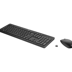 HP 235 Wireless Keyboard and Optical Mouse Combo, Black (1Y4D0UT#ABA)* Ergonomic Keyboard & Mouse Sets