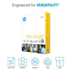 Discount All-In-One22 8.5" x 11" Multipurpose Paper, 22 lbs., 96 Brightness, 500 Sheets/Ream (202810) Large Quantity Paper