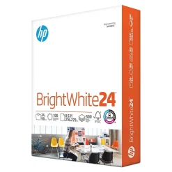 Sale BrightWhite24 8.5" x 11" Inkjet Paper, 24 lbs., 100 Brightness, 500 Sheets/Ream (B1124) Large Quantity Paper