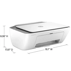 Color Printers<HP DeskJet 2855e Wireless All-in-One Color Inkjet Printer, Scanner, Copier, Best for Home, 3 Months of Ink Included (588S5A)