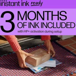 Color Printers<HP DeskJet 4255e Wireless All-in-One Color Inkjet Printer, Scanner, Copier, Best for Home, 3 Months of Ink Included (588S6A)