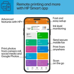 Instant Photo Printers<HP DeskJet 2734e Wireless Color Inkjet Printer, All-In-One, Print, Scan, Copy, 6 Months FREE Ink with + (26K72A#B1H)