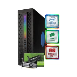 HP EliteDesk 800 G2 Refurbished Gaming Desktop Computer, Intel Core i7-6700, 16GB Memory, 500GB SSD, 1TB HDD (BTG-00050046STP)* Gaming Desktops