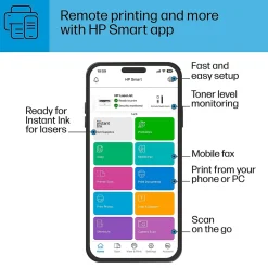 Black & White Printers<HP LaserJet MFP M140w Wireless Black & White All-in-One Laser Printer, Scanner, Copier, Best for Home Office (7MD72F)