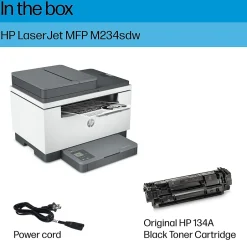 Instant Photo Printers<HP LaserJet M234sdw Wireless Black & White Laser Printer, All-In-One, Print, Scan, Copy, Best for Home Office (6GX01F)