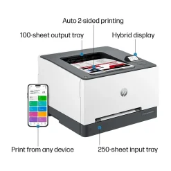 Color Printers<HP LaserJet Pro 3201dw Wireless Color Laser Printer, Best for Office (499Q9F)