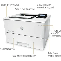 Printers For Offices<HP LaserJet Pro M501dn Black & White Laser Printer, Single-Function, Print (J8H61A#BGJ)