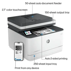 Instant Photo Printers<HP LaserJet Pro MFP 3101sdw Wireless Black & White All-in-One Laser Printer, Scanner, Copier, Best for Office (9D2X4F)
