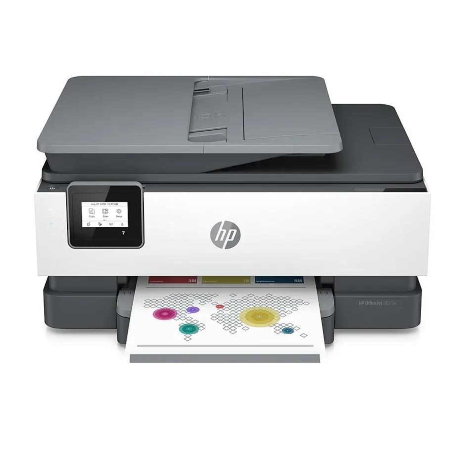 Instant Photo Printers<HP OfficeJet 8015e Wireless Color Inkjet Printer, All-In-One, Print, Scan, Copy (228F5A#B1H)