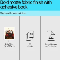 New Picture Stickers, 8.5" x 11", 25 Sheets/Pack (8L1U9A) Photo Paper