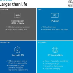 HP 32s Monitor, 31.5" Full HD IPS LED Monitor , Silver/Black (2UD96AA#ABA)* Flat Monitors