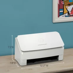 Desktop Scanners<HP ScanJet Enterprise Flow 5000 s5 Duplex Desktop Document Scanner, White (6FW09A#BGJ)