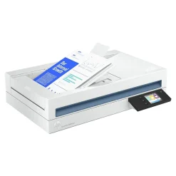 Desktop Scanners<HP ScanJet Pro N4600 fnw1 Wireless Duplex Flatbed Document Scanner, White (20G07A#BGJ)