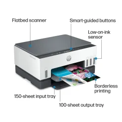 Color Printers<HP Smart Tank 6001 Wireless All-in-One Color Ink Tank Printer Scanner Copier, 2 years ink included (2H0B9A)